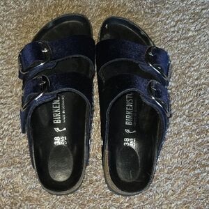 Birkenstock Women's Velvit Blue Big Buckle Sandals